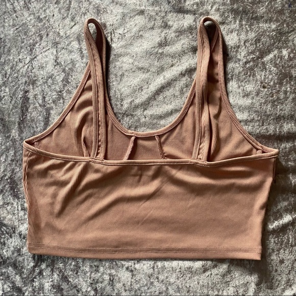SHEIN Dusty Rose  Bustier Inspired Crop Top M - Picture 2 of 4